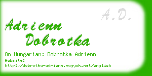 adrienn dobrotka business card